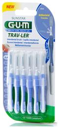 Trav-ler Μεσοδόντια Βουρτσάκια 0.6mm Μπλε 6τμχ GUM