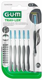 Trav-ler Μεσοδόντια Βουρτσάκια 2.6mm Μαύρα 6τμχ GUM