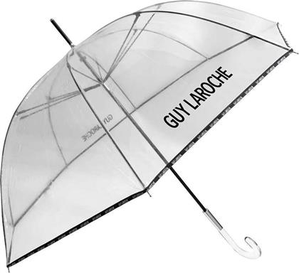 Guy Laroche Αντιανεμική Αυτόματη Ομπρέλα Βροχής με Μπαστούνι Διάφανη