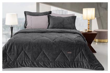 Κουβερτοπάπλωμα Μονό 160x240εκ. Drops Anthracite Guy Laroche