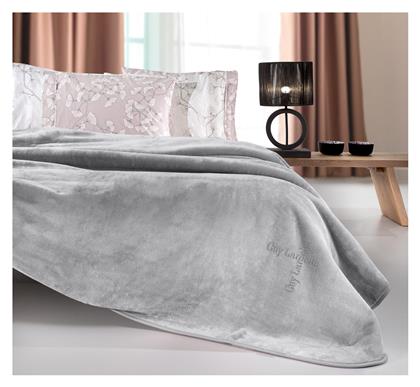 Logo Κουβέρτα Βελουτέ Μονή 160x220εκ. Silver Guy Laroche