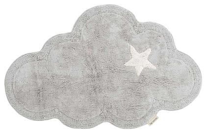 Παιδικό Χαλί Σύννεφα Βαμβακερό 80x120cm Gloom Silver Guy Laroche