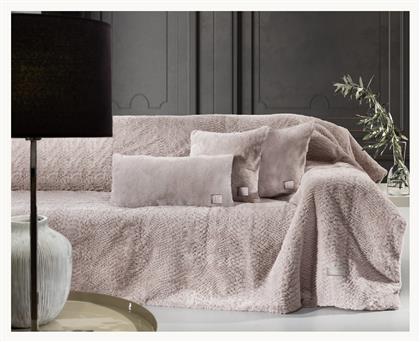 Ριχτάρι Διθέσιου Καναπέ Crusty 170x250εκ. Old Pink Σετ Guy Laroche