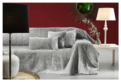 Ριχτάρι Τριθέσιου Καναπέ Crusty 170x300εκ. Silver με Μαξιλαροθήκη Guy Laroche