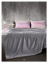 Rombus Σετ Κουβέρτα Fleece Υπέρδιπλη 220x240εκ. Silver Guy Laroche
