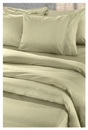 Σεντόνι Υπέρδιπλο 240x270εκ. Color Plus Olive Guy Laroche