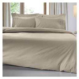Σεντόνι Υπέρδιπλο με Λάστιχο 160x200x32εκ. Color Plus Taupe Guy Laroche