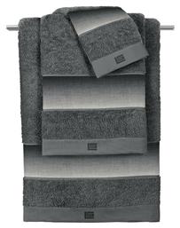 Σετ Πετσέτες Μπάνιου 3τμχ Mykonos Anthracite Βάρους 500gr/m² Guy Laroche