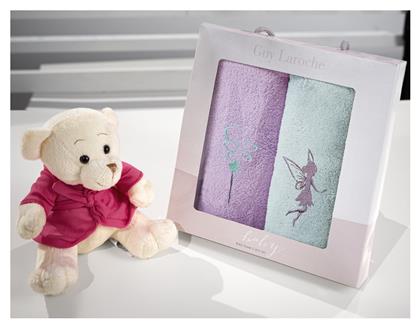 Σετ Βρεφικές Πετσέτες 2τμχ Baby Girl 35x50cm Guy Laroche