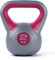 Gymnastik GM2047B-2 Kettlebell από PVC 2kg Γκρι