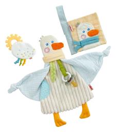 Βρεφικό Σετ 3 1 Βιβλιαράκι Μασητικό Πανάκι Παηγοριάς Χήνα Haba