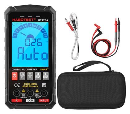 HT126A Ψηφιακό Πολύμετρο με Μέτρηση AC / DC / Αντίστασης / Χωρητικότητας / Θερμοκρασίας Habotest