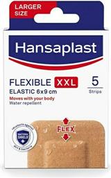 Hansaplast Αδιάβροχα Αυτοκόλλητα Επιθέματα Flexible XXL 9x6cm 5τμχ