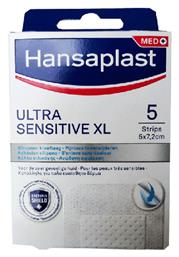 Αποστειρωμένα Αυτοκόλλητα Επιθέματα Ultra Sensitive XL 5x7.2cm 5τμχ Hansaplast
