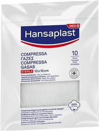 Hansaplast Med Αποστειρωμένες Γάζες 10x10cm 10τμχ