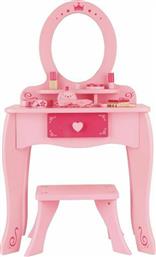 Hape Dresser Table and Stool Girl's Vanity Παιδική Τουαλέτα Ομορφιάς Ροζ