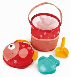 Fold & Go Beach Σετ Κουβαδάκι Παραλίας με Αξεσουάρ (4τμχ) Hape