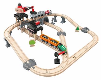 Railway Mining Loader Σετ με Τρενάκι από Ξύλο για 3+ Ετών Hape