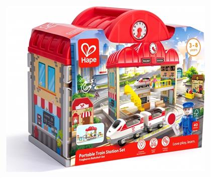 Σετ με Τρενάκι από Ξύλο για 3+ Ετών Hape