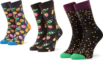 Happy Socks Celebration Ανδρικές Κάλτσες με Σχέδια Πολύχρωμες 3Pack