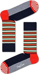 Happy Socks Half Stripe Ανδρικές Κάλτσες με Σχέδια Πολύχρωμες