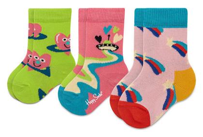 Παιδικές Κάλτσες Μακριές 3 Ζευγάρια Happy Socks