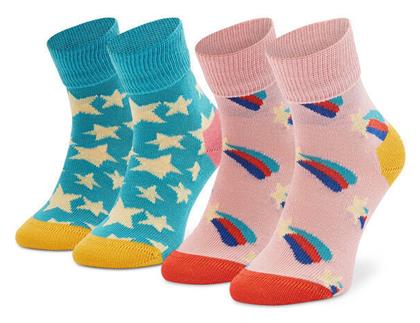 Happy Socks Παιδικές Κάλτσες Μακριές Πολύχρωμες 2 Ζευγάρια