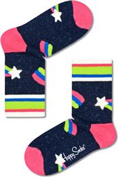 Happy Socks Παιδικές Κάλτσες Μακριές Shooting Star Rib Μπλε
