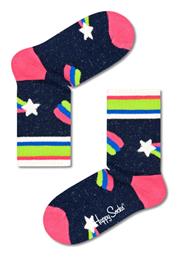 Παιδικές Κάλτσες Μακριές Shooting Star Rib Μπλε Happy Socks