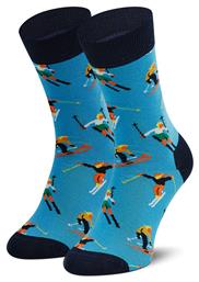 Unisex Κάλτσες με Σχέδια Γαλάζιες Happy Socks