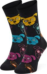 Happy Socks Unisex Κάλτσες με Σχέδια Μαύρες από το Spartoo