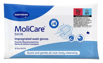Molicare Skin Impregnated Wash Gloves 8τμχ Hartmann