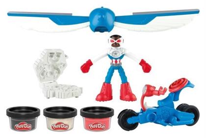 Play-Doh Captain America για 3+ Ετών, 3τμχ Hasbro
