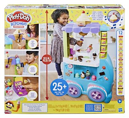 Play-Doh Πλαστελίνη - Παιχνίδι Ice Cream Truck για 3+ Ετών Hasbro