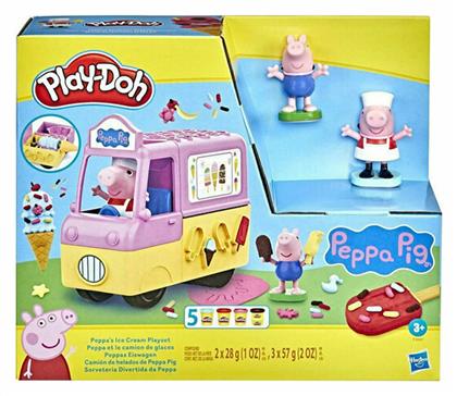 Play-Doh Πλαστελίνη - Παιχνίδι Peppa's Ice Cream Playset για 3+ Ετών Hasbro