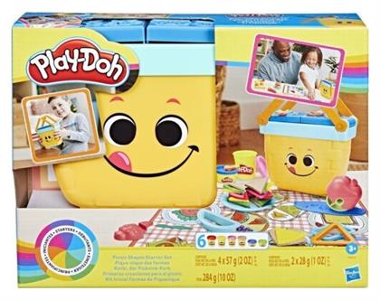 Play-Doh Πλαστελίνη - Παιχνίδι Picnic Shapes για 3+ Ετών, 6τμχ Hasbro