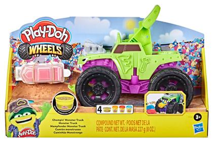 Play-Doh Πλαστελίνη - Παιχνίδι Wheels Chompin' Monster Truck για 3+ Ετών Hasbro