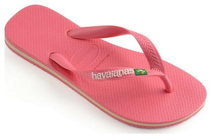 Brasil Logo Σαγιονάρες σε Ροζ Χρώμα Havaianas