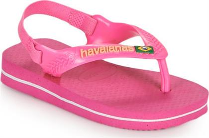 Havaianas Παιδικές Σαγιονάρες Flip Flops Ροζ Baby Brasil Logo