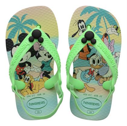 Παιδικές Σαγιονάρες Flip Flops Mickey Πράσινες Baby Mickey Havaianas