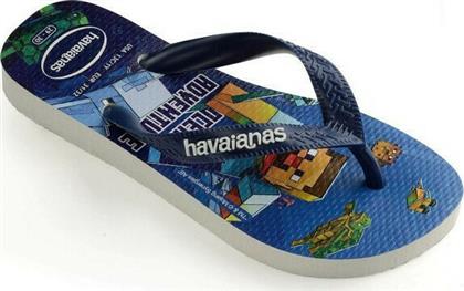 Havaianas Παιδικές Σαγιονάρες Flip Flops Navy Μπλε Minecraft