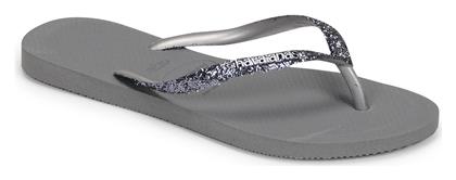 Slim Glitter II Σαγιονάρες σε Ασημί Χρώμα Havaianas