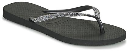 Slim Glitter Ii Σαγιονάρες σε Μαύρο Χρώμα Havaianas