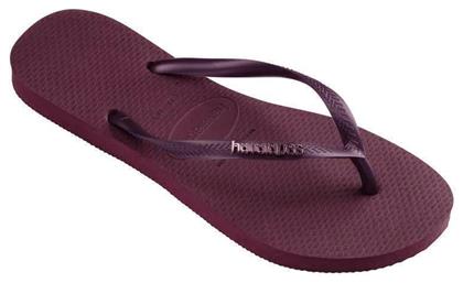 Slim Logo Σαγιονάρες σε Μωβ Χρώμα Havaianas