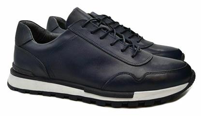 Δερμάτινα Ανδρικά Casual Παπούτσια Μπλε Hawkins