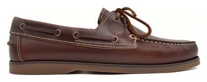 Δερμάτινα Ανδρικά Boat Shoes σε Καφέ Χρώμα Hawkins Premium