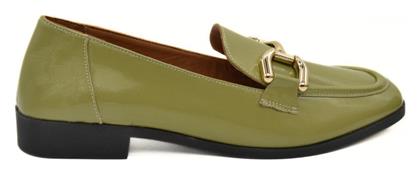 Δερμάτινα Γυναικεία Loafers σε Πράσινο Χρώμα Hawkins Premium