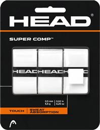 Head Super Comp Overgrip Λευκό 3τμχ