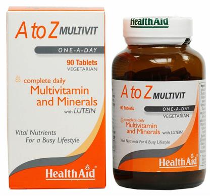 A To Z Multivit Πολυβιταμίνη 90 x 1 ταμπλέτες 90τμχ Health Aid