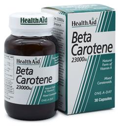 Beta Carotene Βιταμίνη 23000iu Πορτοκάλι 30 κάψουλες Health Aid